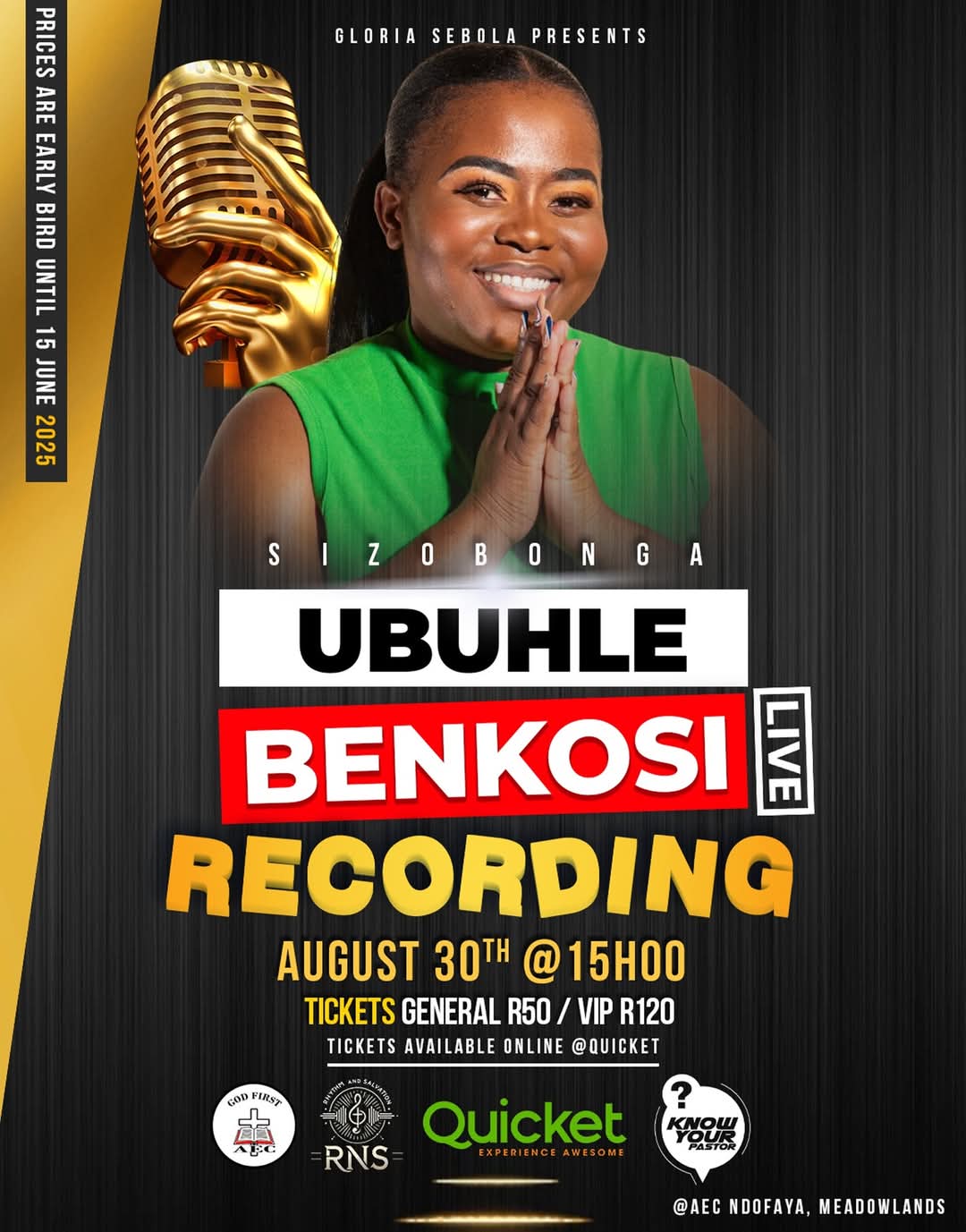 Gloria Sebola Live Recording